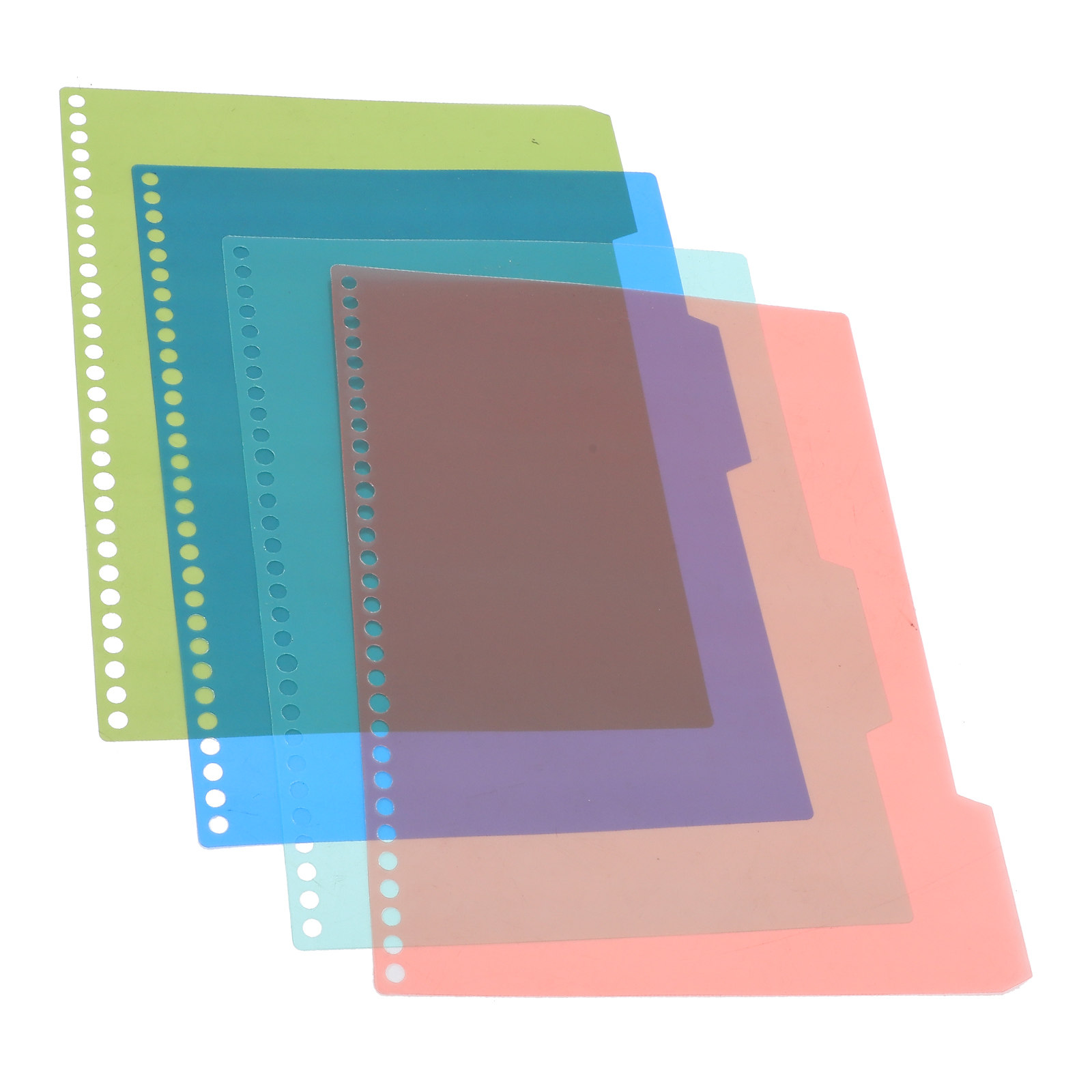 Tab Divider A4 - 4 sets plastic indexverdelers voor A4