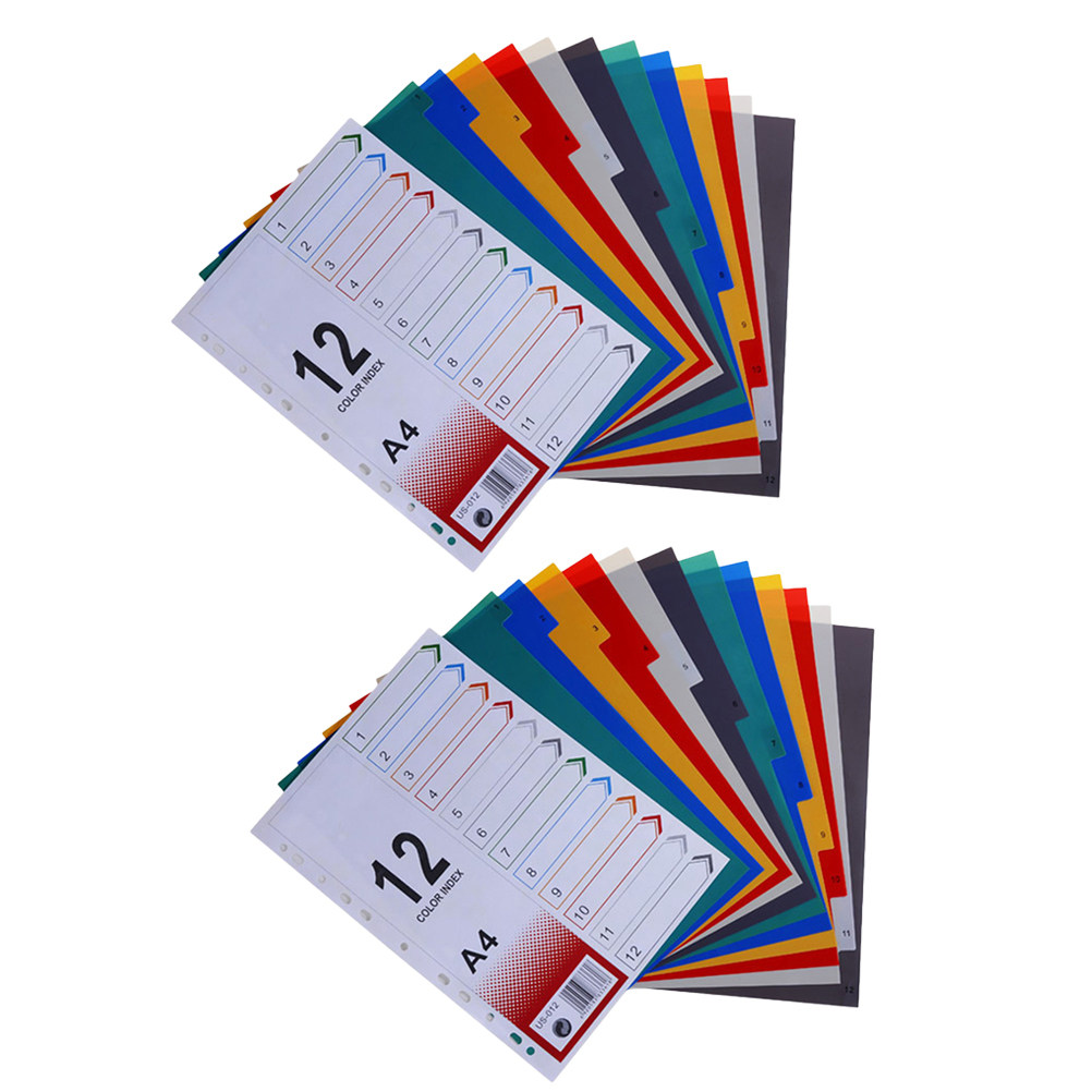 Tab Divider A4 - 2 stuks indexpapier navullingen, A4-formaat, extra