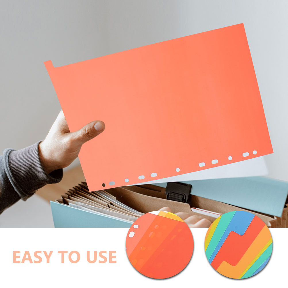 Tab Divider A4 - PVC-scheidingsbladen met beschrijfbare tabbladen voor A4
