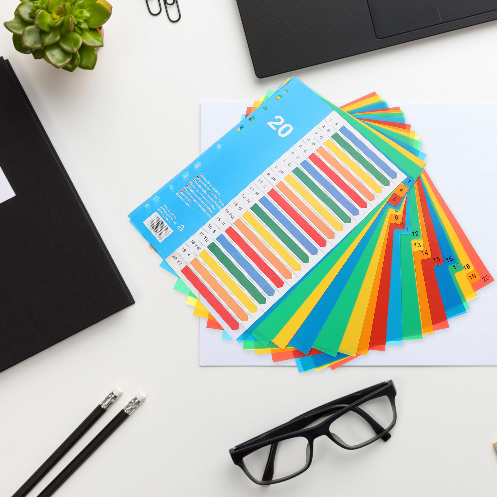 5 stuks premium PP plastic tab - Tab Divider A4 recensie en prijs