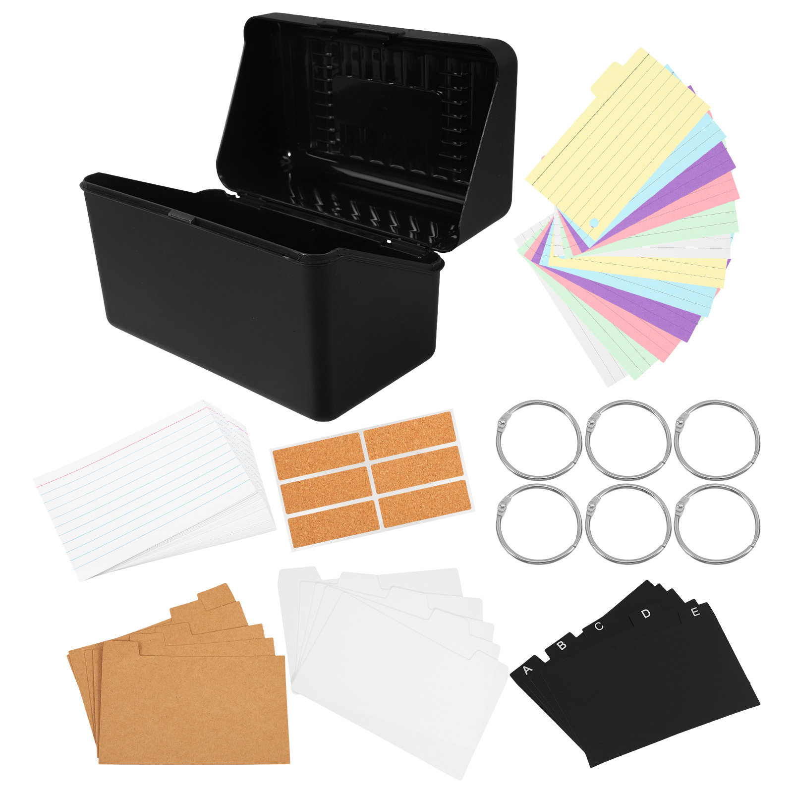 1Set Indexkaarthouder Organize - Card Index Box recensie en prijs
