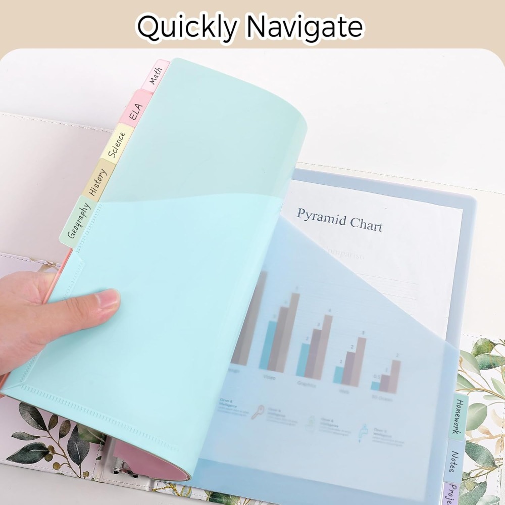 8 stuks A4 Pastel Binder Divid - Tab Divider A4 recensie en prijs