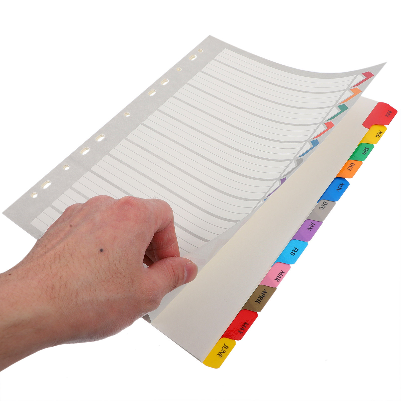 12 vellen indexbladen, afneemb - Tab Divider A4 recensie en prijs