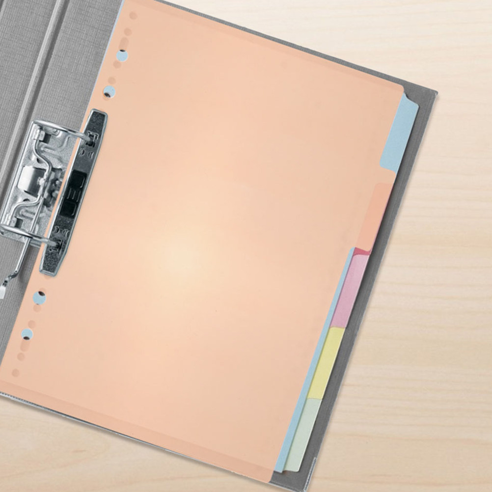 1 Set Binder Dividers Plastic  - Tab Divider A4 recensie en prijs