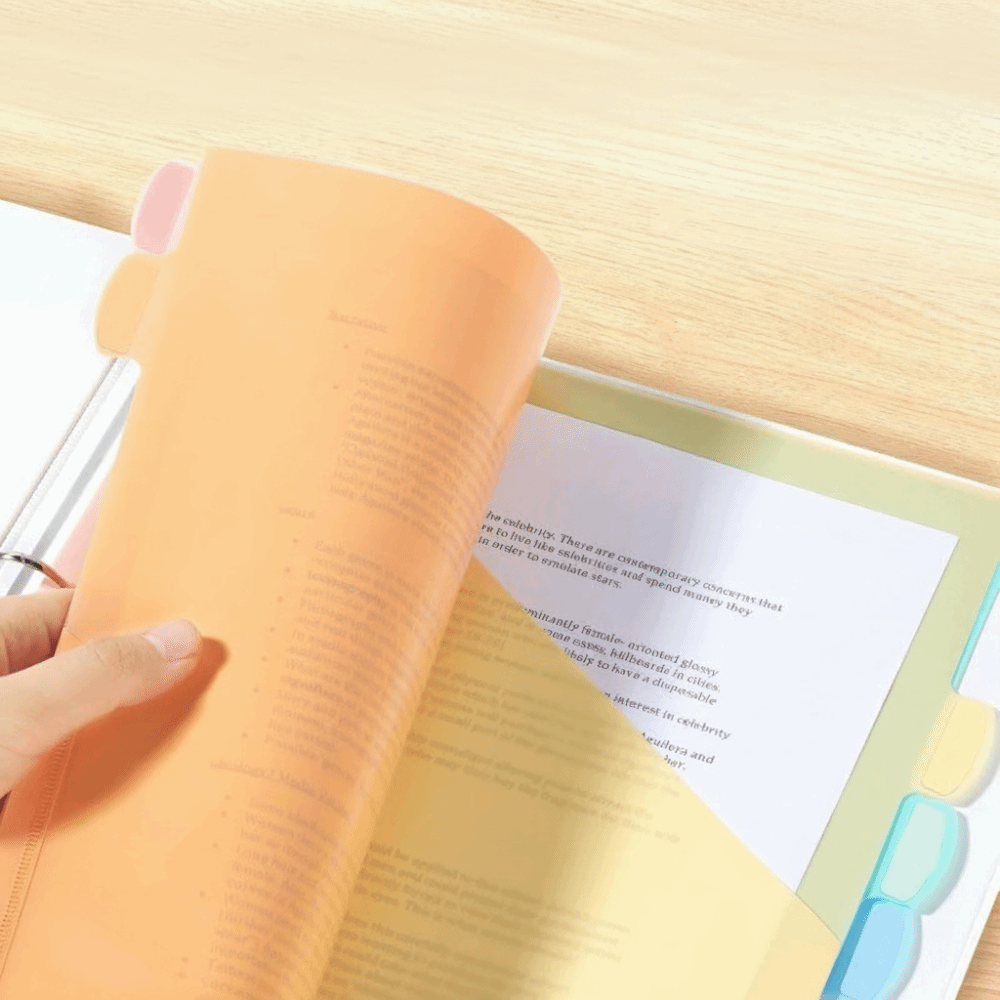 8 stuks A4 Pastelkleurige Ring - Tab Divider A4 recensie en prijs